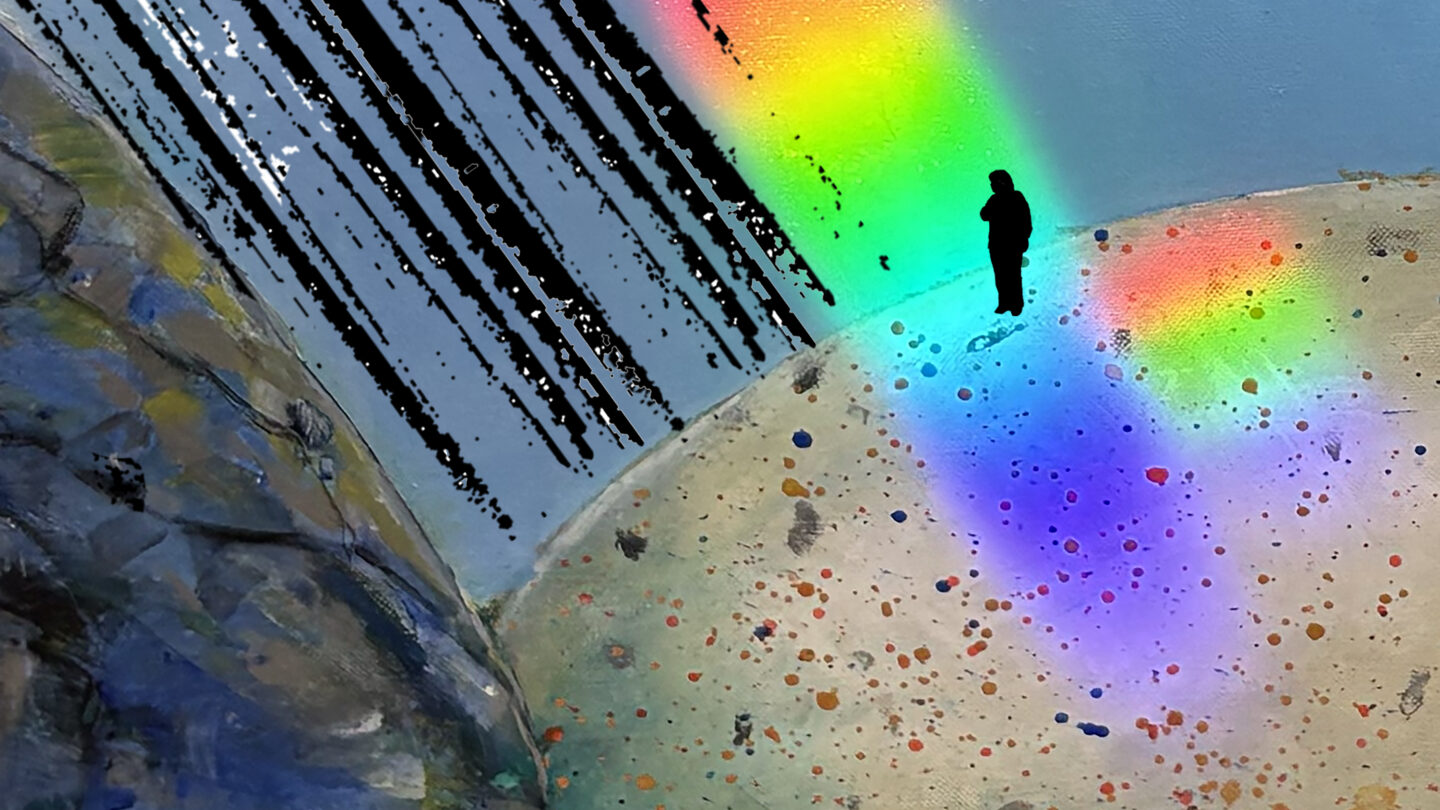 Ghosts On TV Iridescent album sleeve